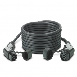 PHOENIX CONTACT Coiled charging cable - Type2 - Type2 - 4m - 22kW (3 phases  32A) + Bag - Carplug