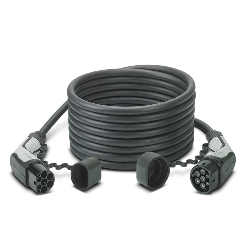 CABLE WALLBOX TYPE 2 / TYPE 2 - 3 PHASES 5M - Câbles de recharges