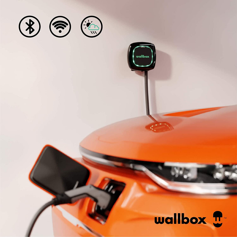WALLBOX Borne de recharge Pulsar Plus - câble attaché 7m Type 2 - 1,4 à  7,4kW - monophasé - Bluetooth - Wifi - WATTSC