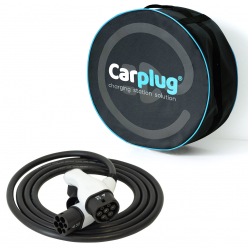 CARPLUG Charging cable - Type 2 - Type 2 - 7m - 7.4kW (32A 1 phase) - T2 T2  + Bag - Carplug